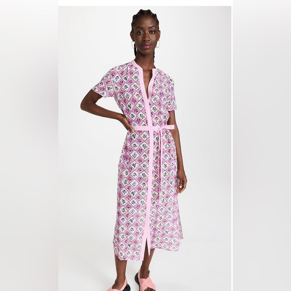 Saloni Dress Pink Size 6